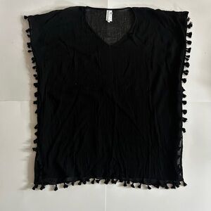 Seafolly women’s Amnesia Kaftan swim cover up in black